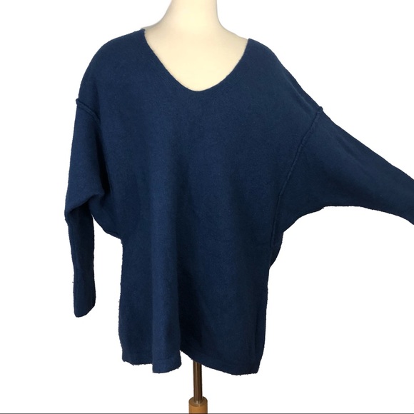 FREE PEOPLE Softly V Neck Oversized Sweater - Picture 2 of 6